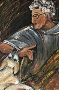 Папа - в стиле Шагала